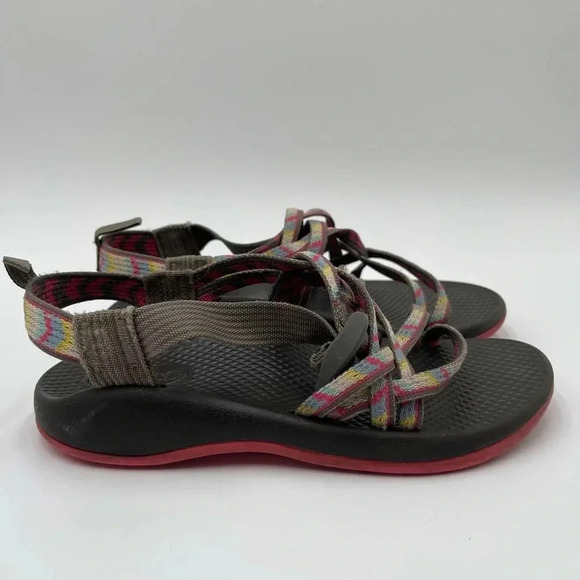 Chaco Girl's ZX1 Multicolor Strappy Sandals Size 3 Kids Outdoor Summer Hiking - Picture 4 of 13